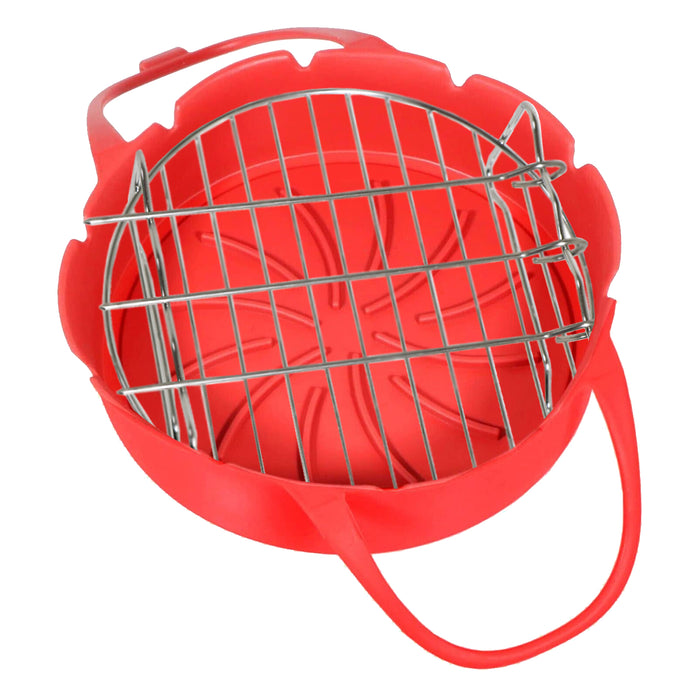 Air Fryer Basket Round Shelf Rack Multi Cooker 17.8cm 7" Stainless Steel Skewers