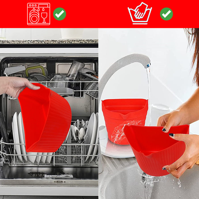 Liner for Morphy Richards 3.5L 6L 6.5L Slow Cooker Basket Silicone Protector Divider Round