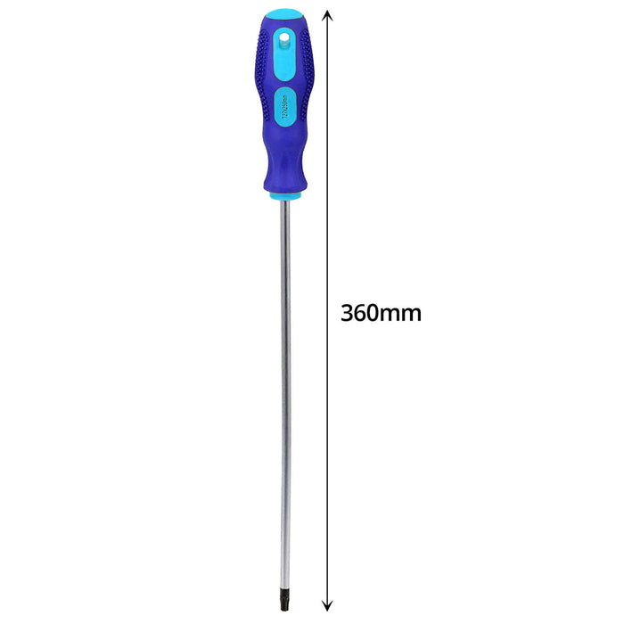 Star Screwdriver Set Extra Long Reach  Magnetic Torx Phillips Flat Headed T10 T15 T20 T25 T27 T30 PZ1 PZ2 9Pc 360mm