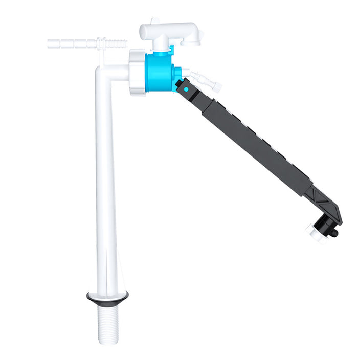 Bottom Entry Ball Valve Straight Toilet Cistern Filling Adjustable Float Arm Inlet (1/2")