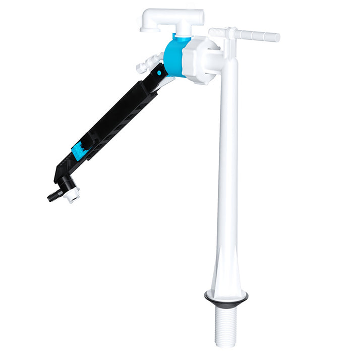 Bottom Entry Ball Valve Straight Toilet Cistern Filling Adjustable Float Arm Inlet (1/2")