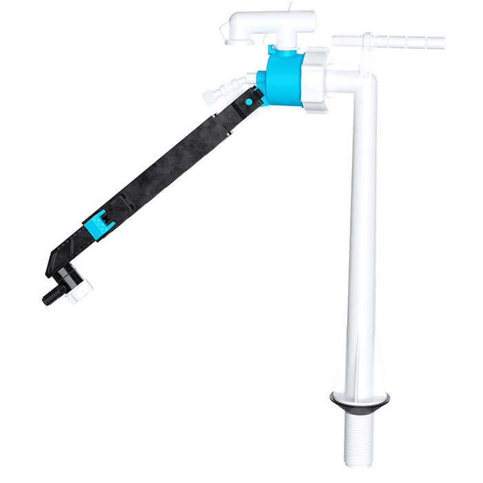 Bottom Entry Ball Valve Straight Toilet Cistern Filling Adjustable Float Arm Inlet (1/2")