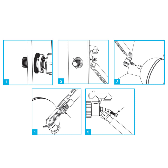 Side Entry Ball Valve Toilet Cistern Filling Adjustable Float Arm Inlet (1/2")