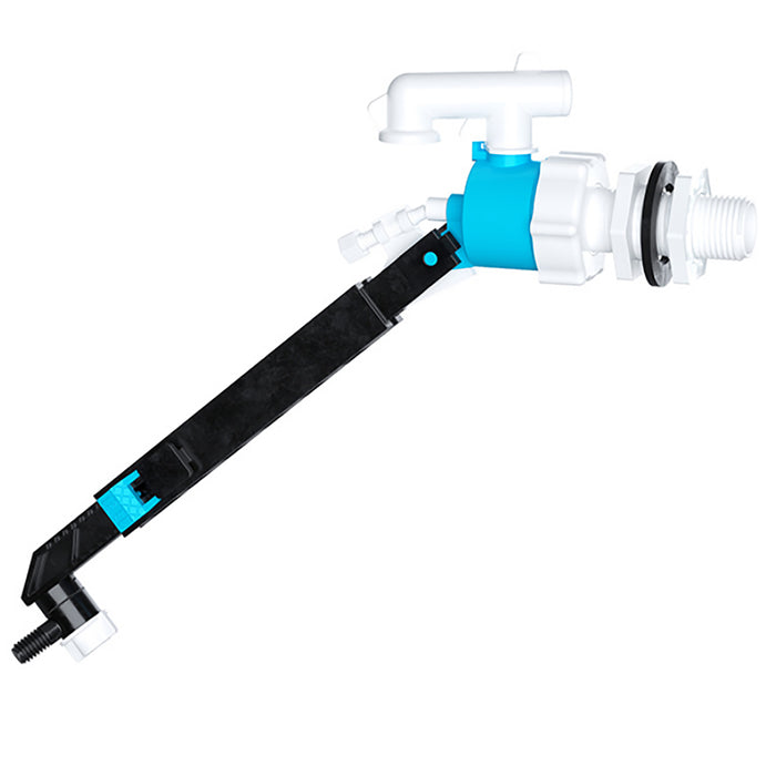 Side Entry Ball Valve Toilet Cistern Filling Adjustable Float Arm Inlet (1/2")