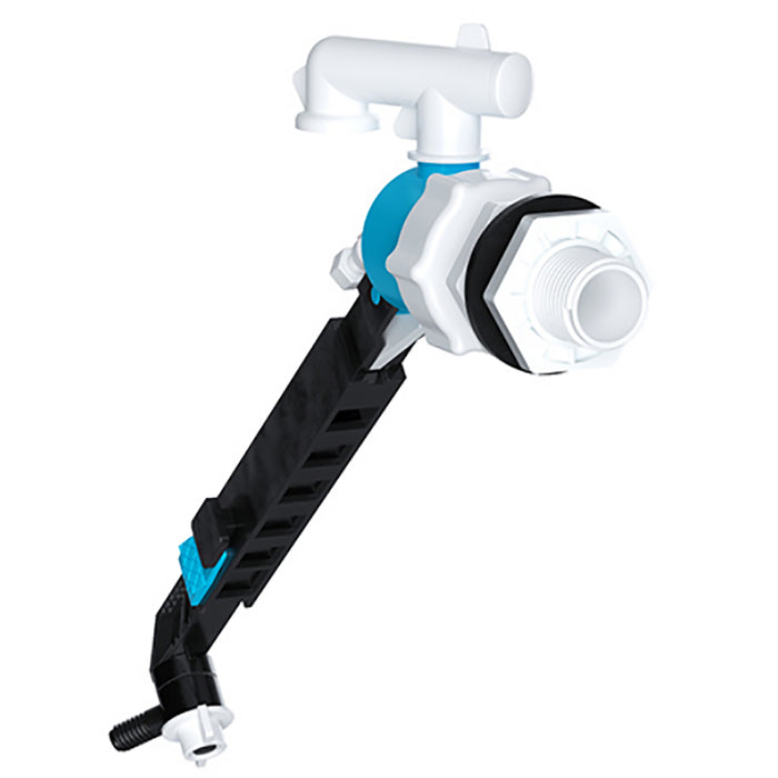Side Entry Ball Valve Toilet Cistern Filling Adjustable Float Arm Inlet (1/2")