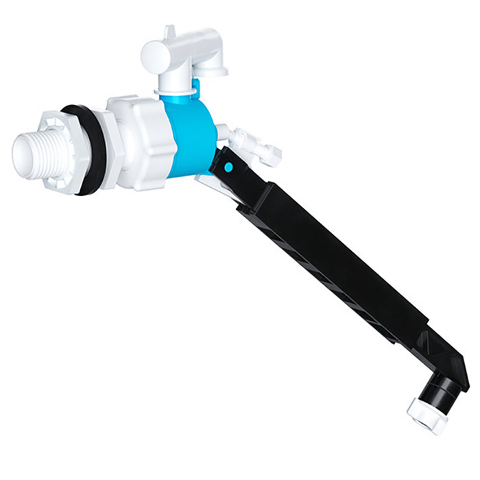 Side Entry Ball Valve Toilet Cistern Filling Adjustable Float Arm Inlet (1/2")