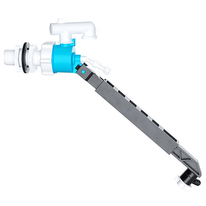 Side Entry Ball Valve Toilet Cistern Filling Adjustable Float Arm Inlet (1/2")