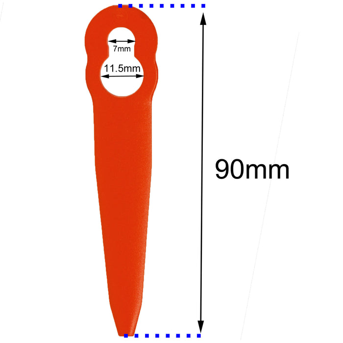 Plastic Blades for Stihl FSA 45 Cordless Strimmer Grass Trimmer Pack of 60