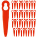 Plastic Blades for STIHL FSA 45 Cordless Strimmer Grass Trimmer Pack of 40
