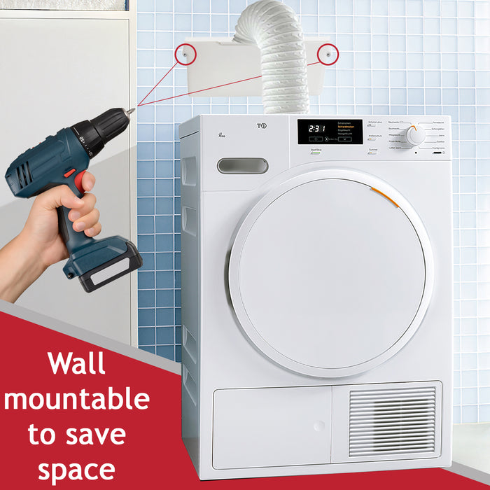 Condenser Vent Box & Hose Kit for Whirlpool Vented Tumble Dryers (1.25m)