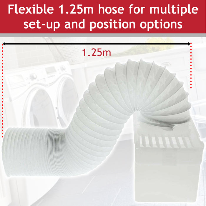 Condenser Vent Box & Hose Kit for Whirlpool Vented Tumble Dryers (1.25m)
