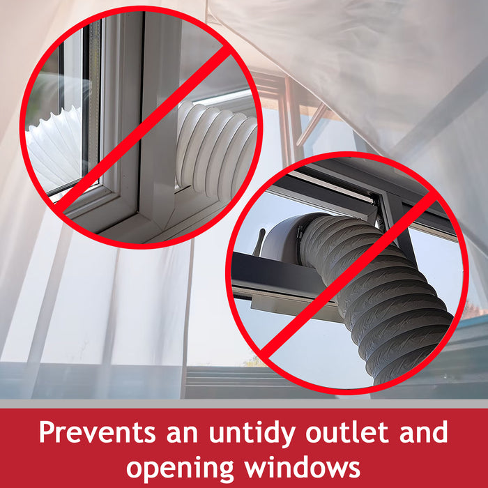 Vent Hose Condenser Kit with 3 x Adaptors for Montpellier Tumble Dryer (1.2m)