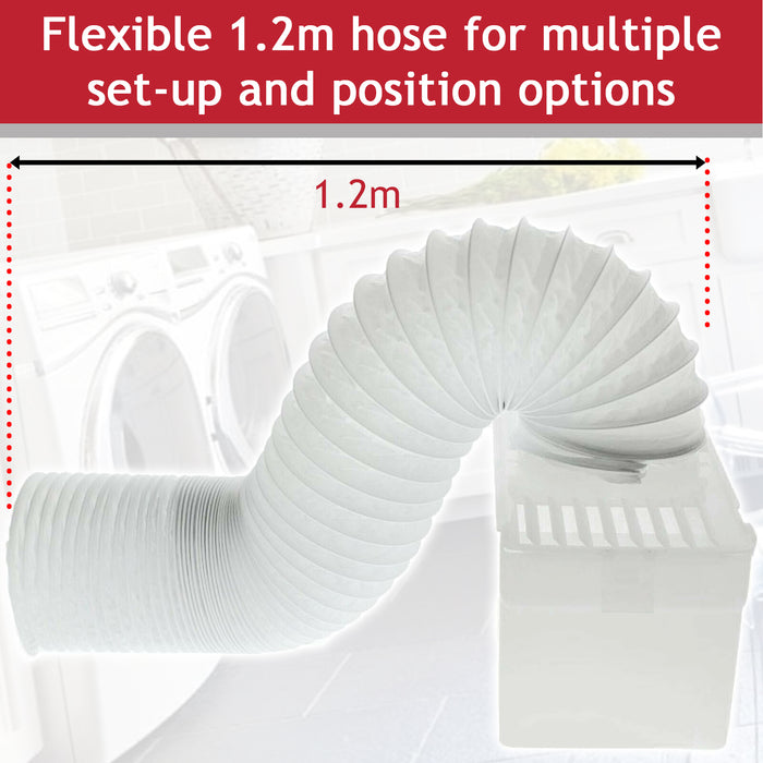 Vent Hose Condenser Kit with 3 x Adaptors for Beko Tumble Dryer (1.2m)