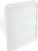 Duct closure flaps eliminate outdoor drafts