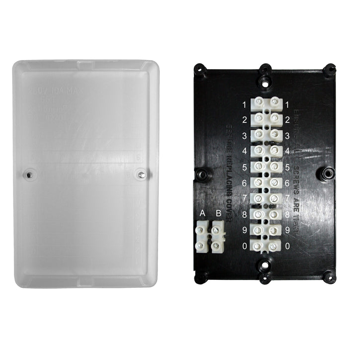 TOWER Junction Box 12 Way Wiring Centre for Heating System 250V AC 12 x 10A