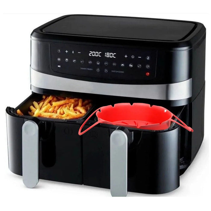 Basket Liner for COSORI 3.5 3.8 4.7 5.5 L Air Fryer Silcone Non-Stick Set Red