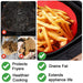 Air Fryer Basket Liner Silicone Pot Mat Non-Stick Multi Cooker Frying Round Tray With Handle Red