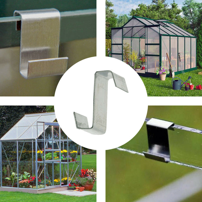 Greenhouse Z Clips Aluminium Glass Glazing 10mm Overlap Lap Clamp Pack of 250