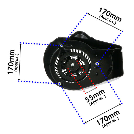 Recoil Starter for MOUNTFIELD Lawnmower Engine GGP 140 160 CC OHV RM45 RM55