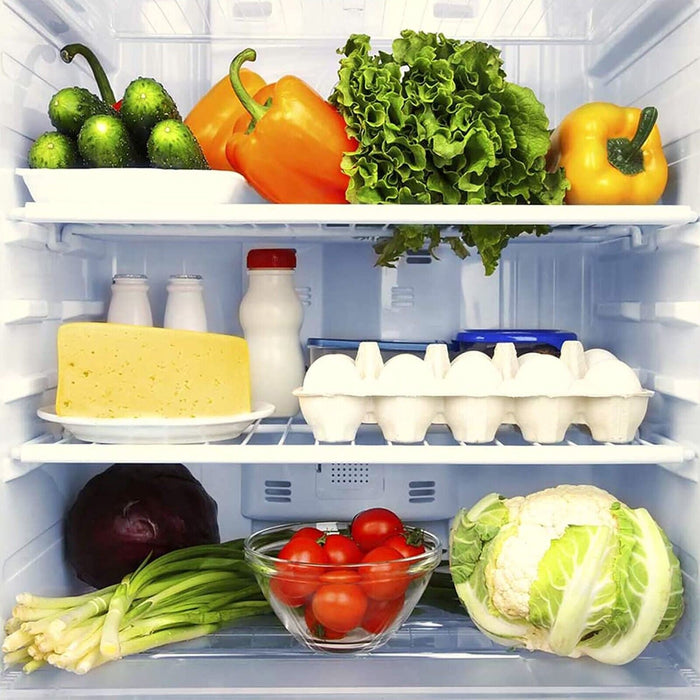 Universal Fridge Refrigerator Freezer Shelf White, Adjustable, Plastic Coated, Extendable Arms