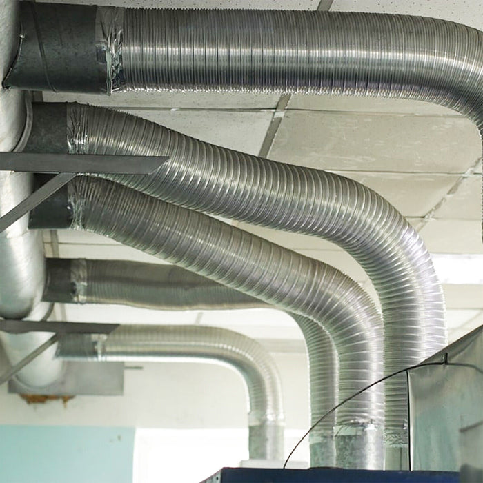 Semi Rigid Aluminium Hose Duct Flexible Exhaust Pipe (5" / 127mm x 1.5m)