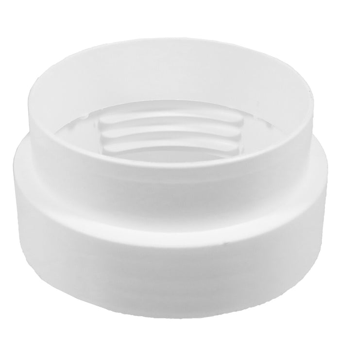 Tumble Dryer Vent Adaptor Threaded Male Duct Hose Outlet Connector (4" / 100mm)