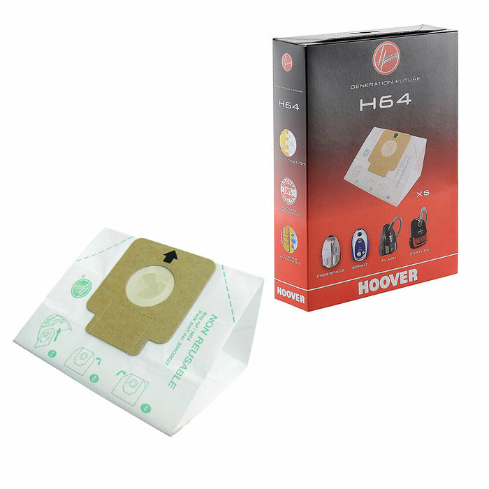 Hoover H64 Paper Dust Bags Vacuum Cleaner - 35600637