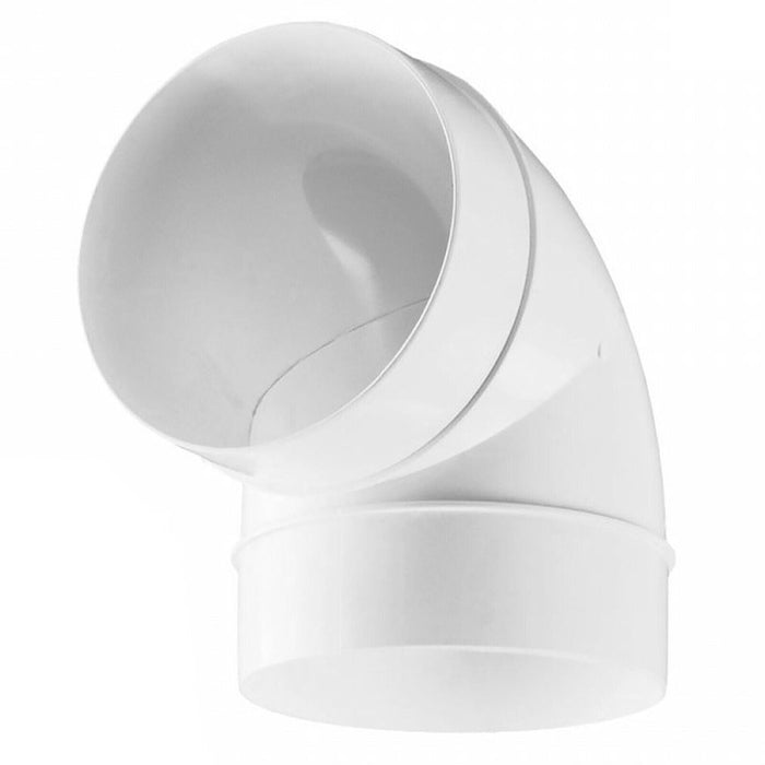 Universal Tumble Dryer Bend Elbow Duct 90 Degree Vent Hose Pipe Tube Male Ducting Connector (4" / 100mm)