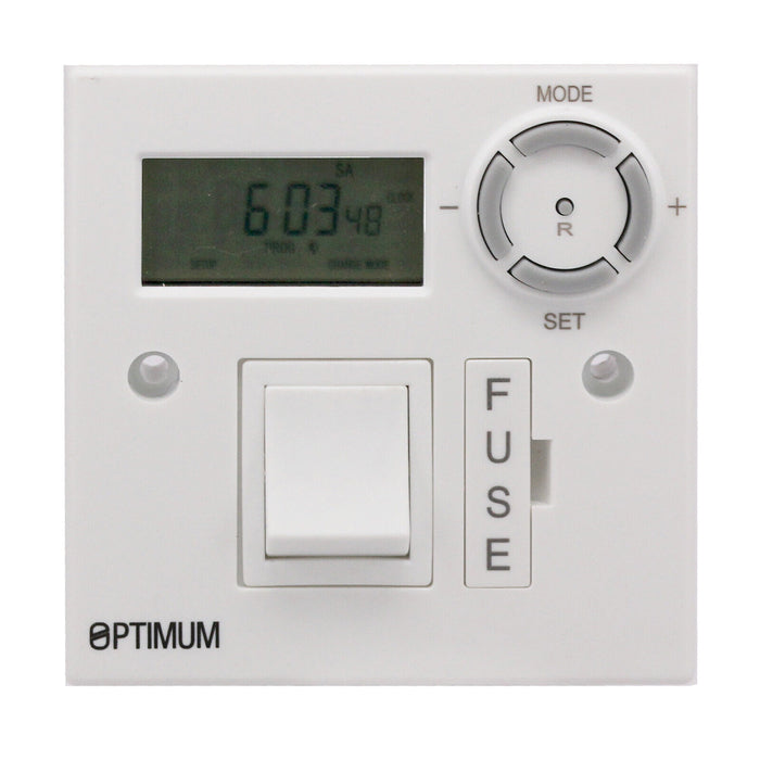 7 Day 3kW Fused Timer Spur Switch Digital LED Storage Lighting Immersion Heater