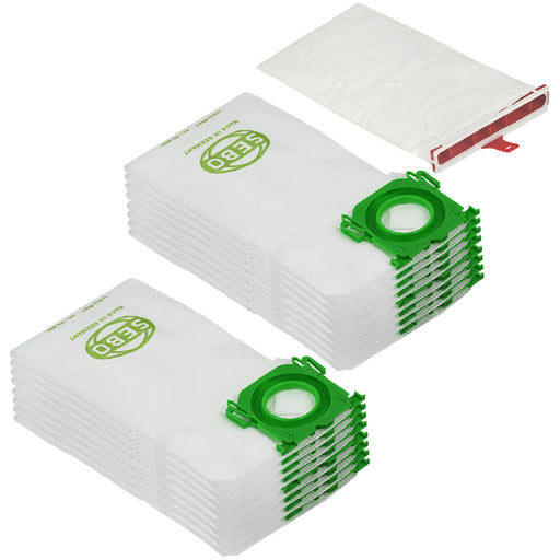 SEBO Exhaust Micro Filter + 16 Bags X7 X8 AUTOMATIC Upright Vacuum 52038ER 5093ER