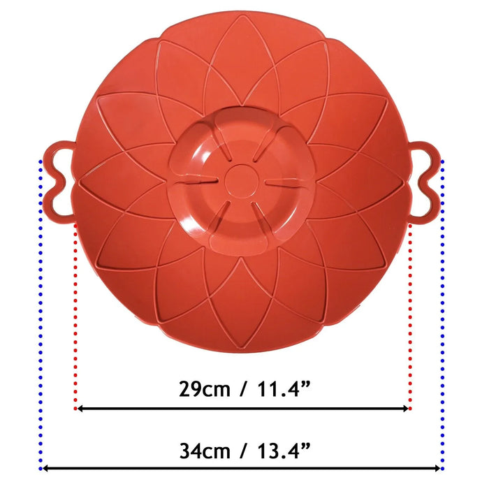 Pan Lid Spill Stopper Silicone Pot Steamer Saucepan Anti Boiling Overflow Protector Covers (Pack of 3)