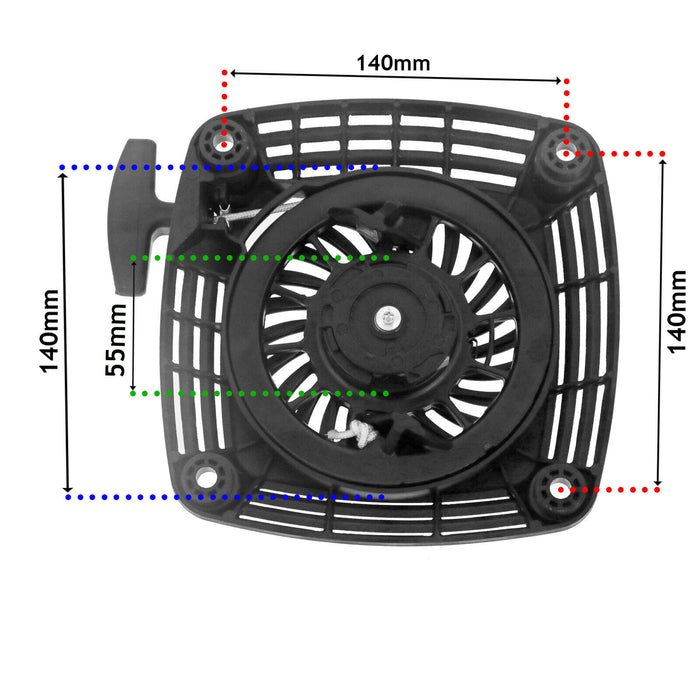Recoil Starter for KAWASAKI FJ151V FJ180V Engine Lawnmower Pull Cord 49088-7023