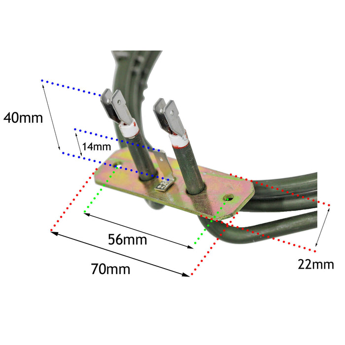 Heater Element for Candy / Hoover Fan Oven Cooker (3 Turn, 2200W)