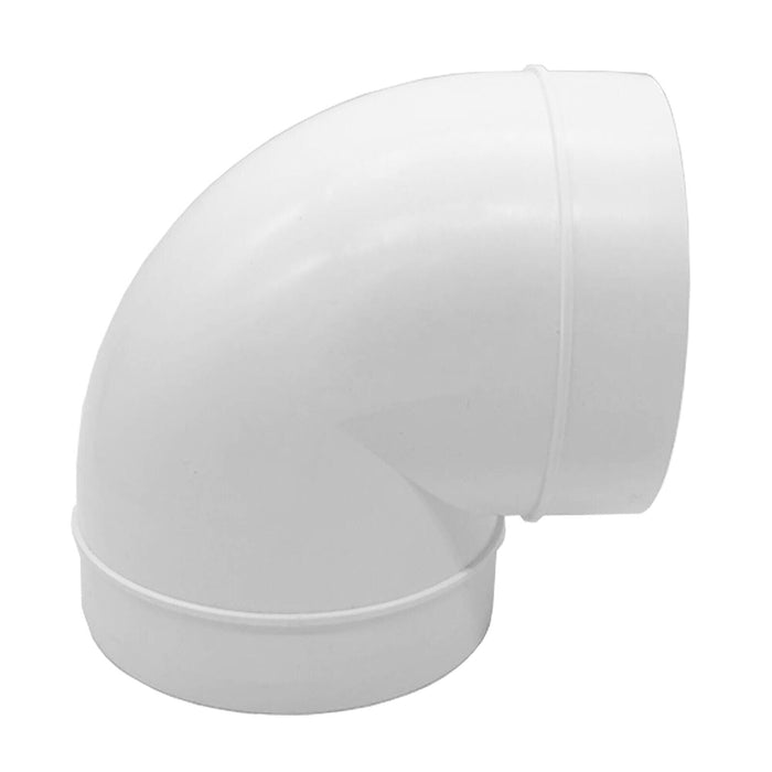 Cooker Hood Bend Elbow Duct 90 Degree Vent Hose Pipe Tube Male Ducting Connector (5" / 125mm)
