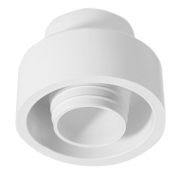 External Toilet Flush Cone Rubber White Pipe to Pan Sealing Flexible Stretch Washer WC Connector