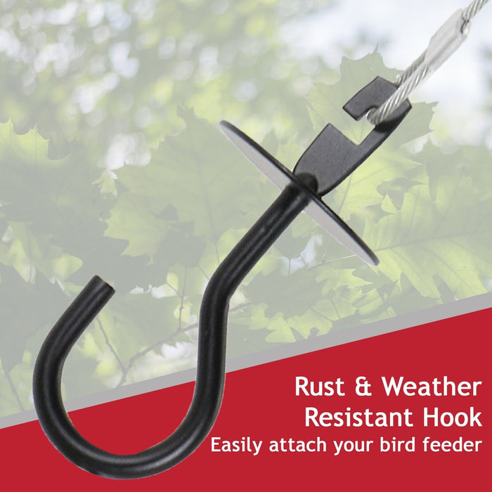 Squirrel Baffle Dome Adjustable Hook Wild Bird Feeder Hanging Guard 40cm