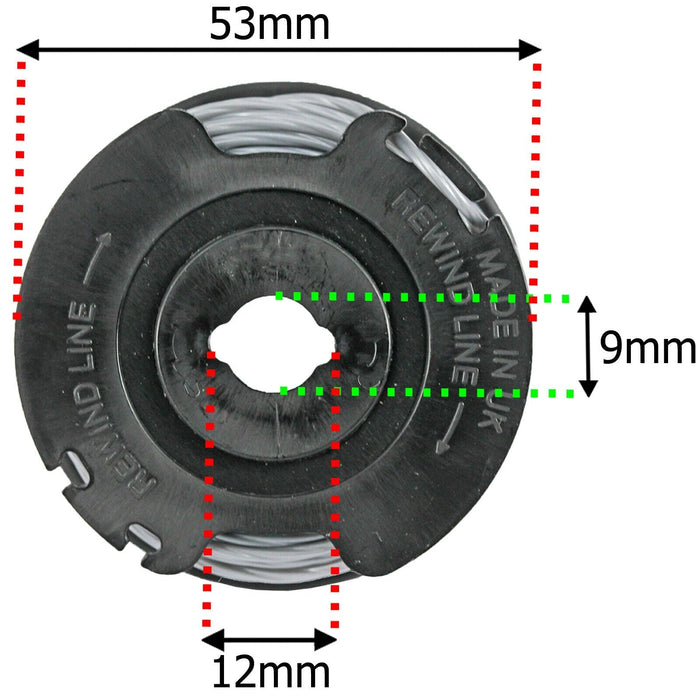 Spool Line Feed for RYOBI P2000 RLT18 RLT36 Strimmer Trimmer 1.5mm x 6m