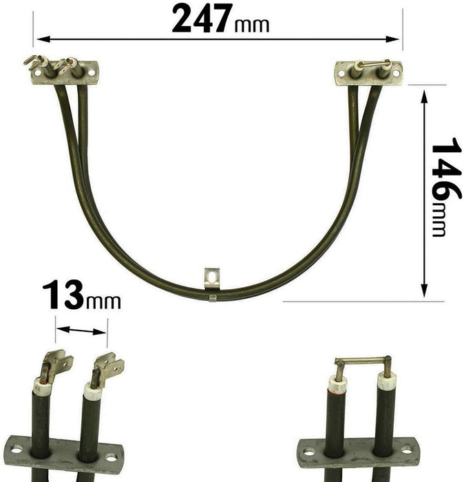 Heating Element for Bosch Neff Siemens Fan Oven Cooker (1700W)