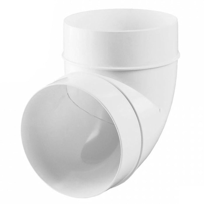 Universal Tumble Dryer Bend Elbow Duct 90 Degree Vent Hose Pipe Tube Male Ducting Connector (4" / 100mm)