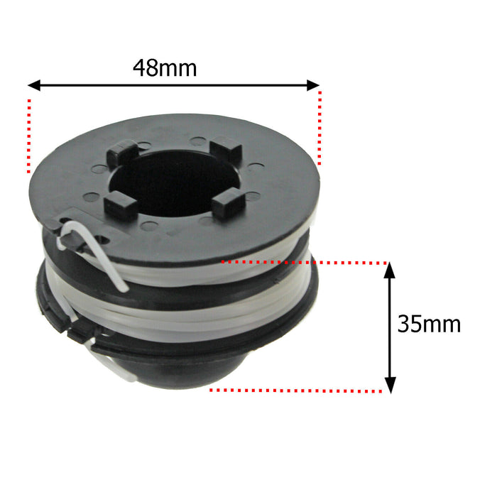 Dual Feed Strimmer Line Spool Head for CHALLENGE N1F-GT-240/250-B Garden Trimmers x 2
