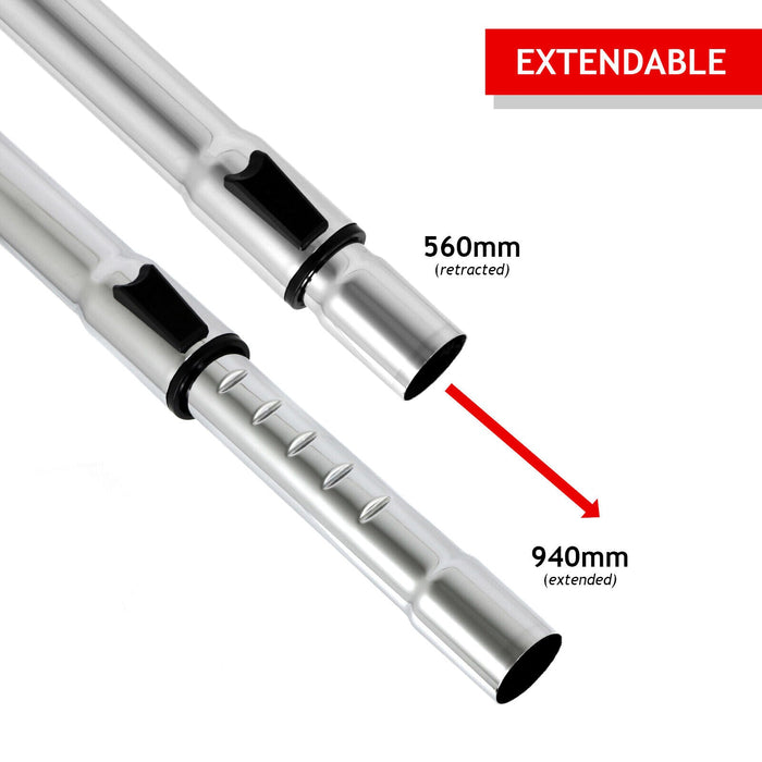 Vacuum Cleaner Telescopic Rod Extension Tube Pipe for Shark (35mm)