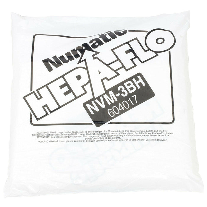 NUMATIC Vacuum Bags 23L NVM-3BH CT570 HZD450 HZDQ570 HZDQ750 HZQ370 HZQ750 x 10