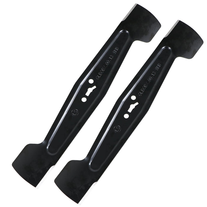 Blade for Powerbase MEB1637E Lawnmower Mower 37cm 211030014 GLB0BX.00.13.X x 2