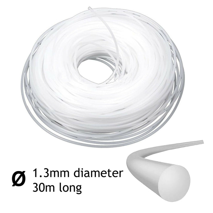 Trimmer Strimmer Line 30m x 1.3mm for Spear & Jackson Cordless / Electric Strimmers