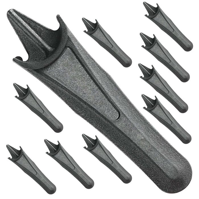 Black Plastic Blades for Flymo Micro Compact 30 MC30 Mower Lawnmower x 10
