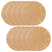 Universal Air Fryer / Multi Cooker Drawer Liners Non-Stick Round Perforated Mats (Brown, Pack of 10)