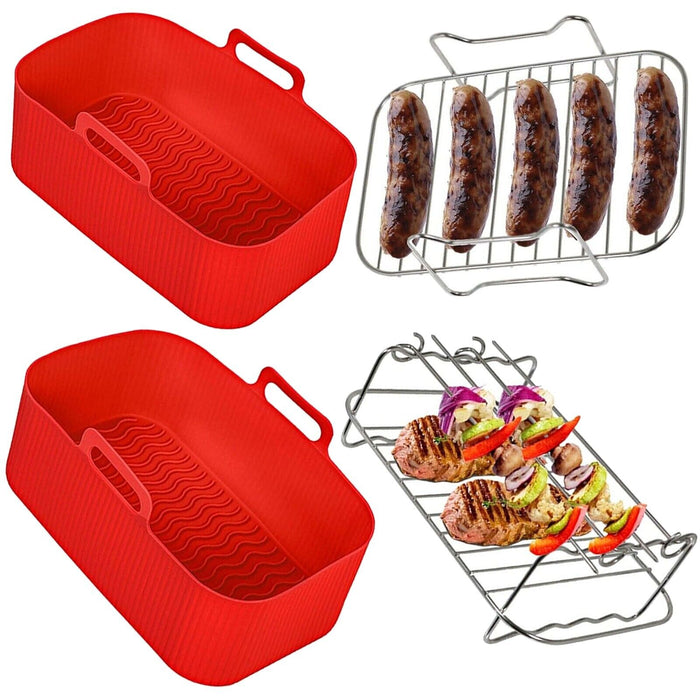 Basket Racks for TOWER Air Fryer T17088 T17100 Vortx Drawer Liner Pot Shelf Set