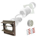 Universal Tumble Dryer Vent Kit Non Return Flap Exterior Wall Venting (Brown, 4" / 100mm)