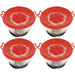 Pan Lid Spill Stopper Silicone Pot Steamer Saucepan Anti Boiling Overflow Protector Covers (Pack of 4)