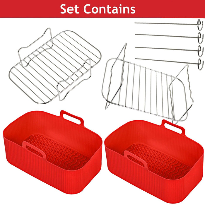 Basket Racks for SALTER Air Fryer EK4548 EK4750 Drawer Liner Shelf Set